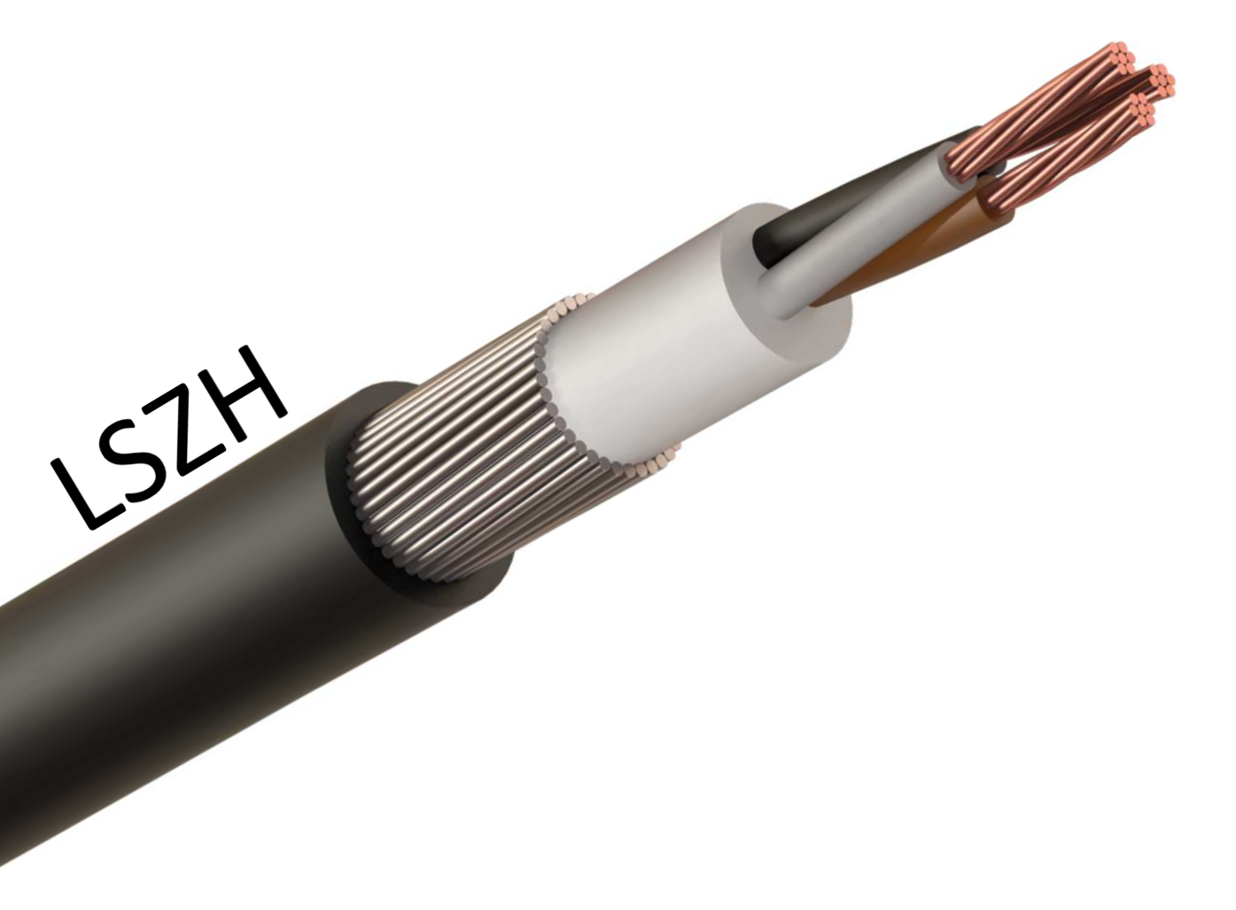 Cable 6mm 3Core SWA LSZH Black F