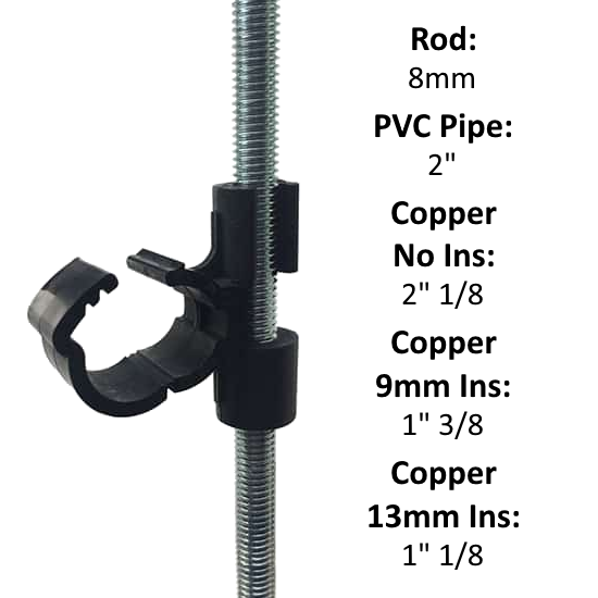 DivTec RPC M8 Stud Clip 54mm