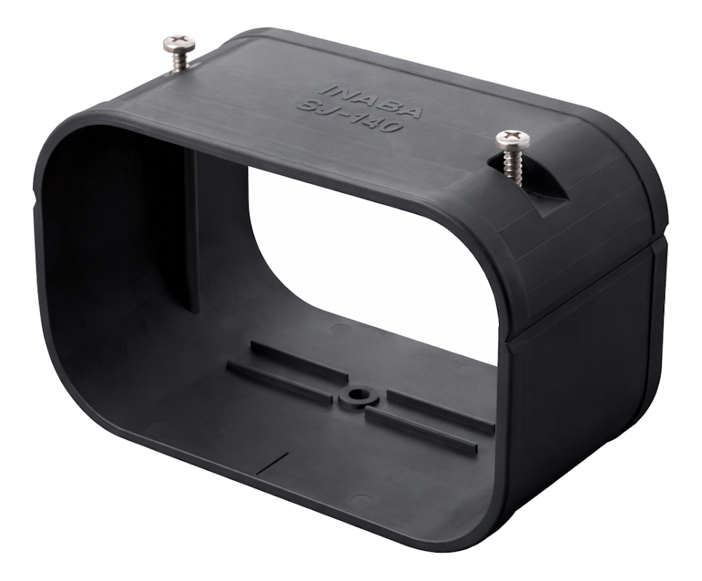 Inaba Denko 140mm Slimduct Connection Piece Black