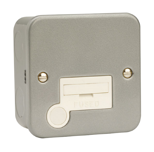 Click Unswitched Fused Spur C/W Flex Outlet Metal Clad