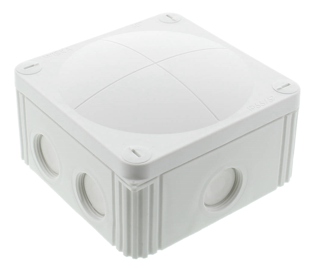 Wiska COMBI 607 Adaptable Box 110x110x66mm White IP66