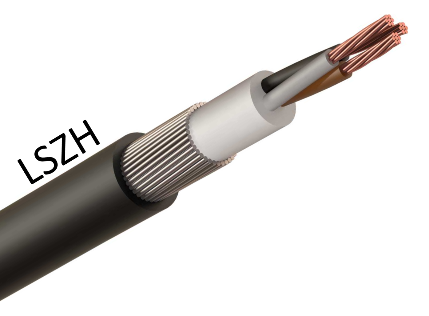 Cable 10mm 3Core SWA LSZH Black E