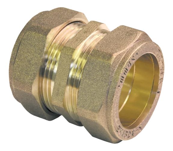 Lawton Straight Compression Coupling 22mm Brass