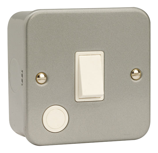 Click CL022 Double Pole Switch 20A Metal Clad F/O