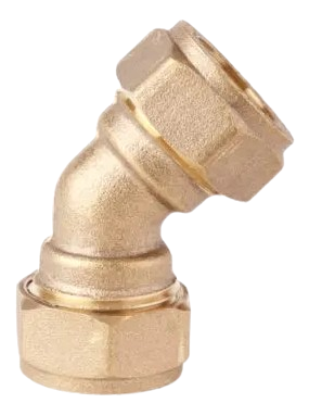 Lawton 45Deg Elbow Compression 22mm Brass