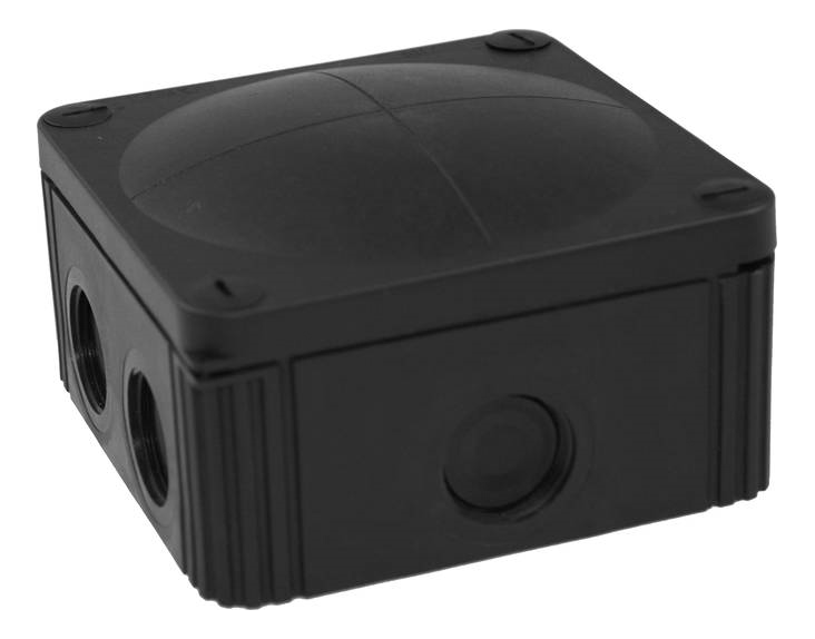 Wiska COMBI 607 Adaptable Box 110x110x66mm Black IP66