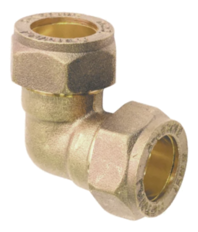 Lawton 90Deg Elbow Compression 15mm Brass