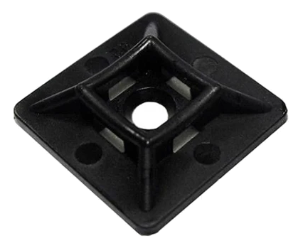 SWA Self-Adhesive Cable Tie Mount 26x26mm Blk