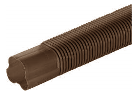 Inaba Denko 75mm Slimduct 500mm Flexible Joint Brown