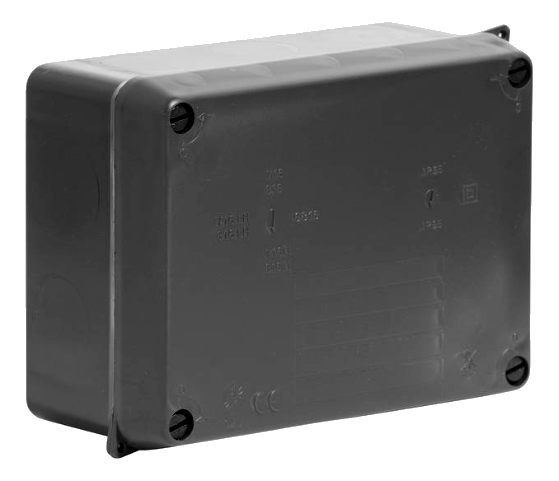 Wiska 816N Box WIB2 Black IP65 150x110x70mm