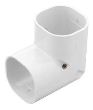 Slimduct - 75mm Vertical Elbow Bend - White - T