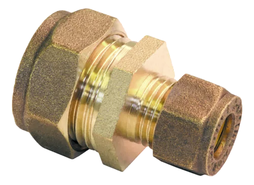 Lawton Straight Reducer Compression Coupling 22-15mm Brass