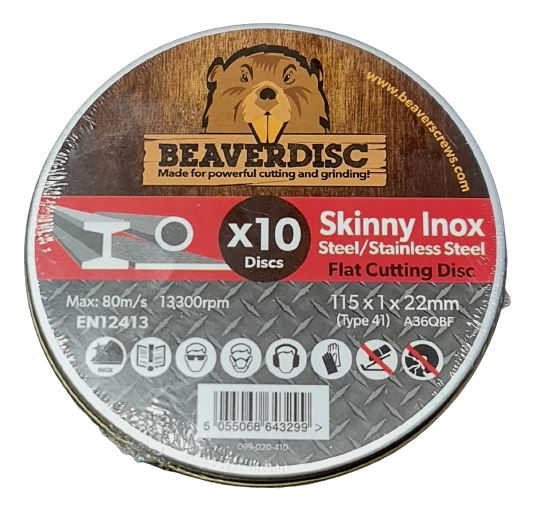 OF Skinny Stainless Steel Cutting Discs 115x1x22mm