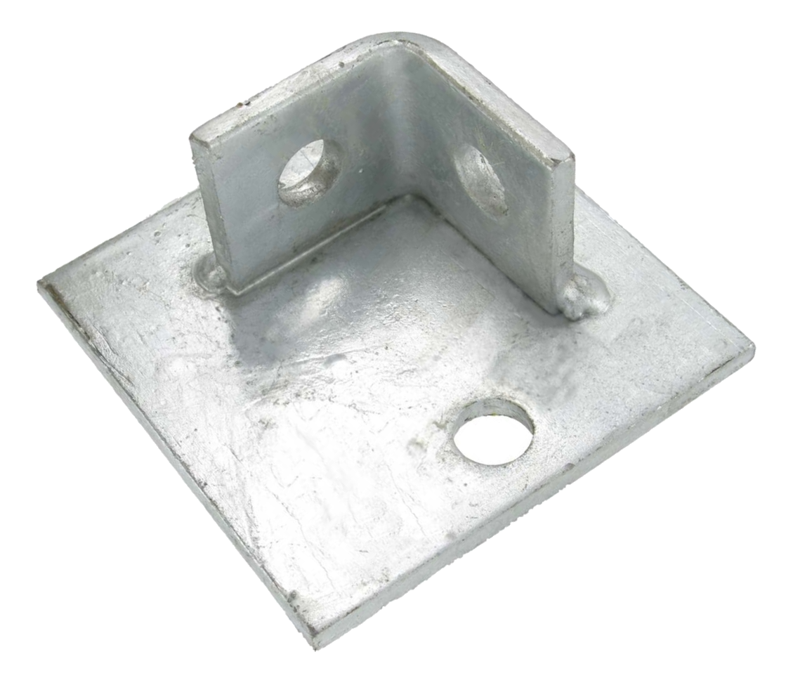 Channel Baseplate Plate Double Fix 100x100mm