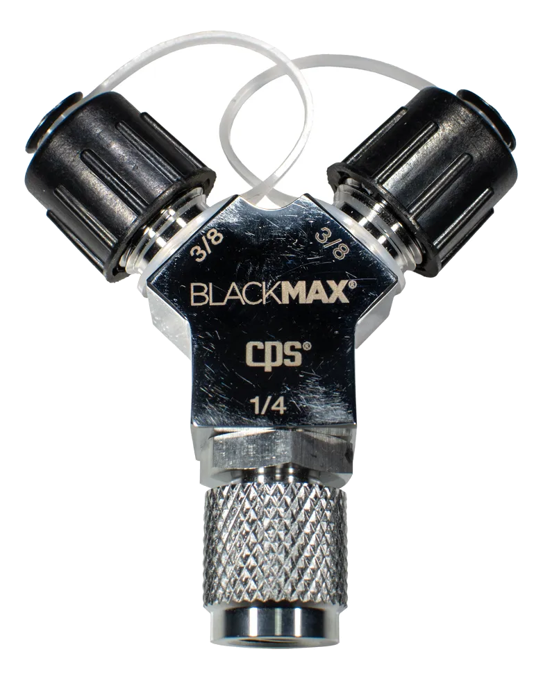 CPS BlackMax Fast-Vac Y Vacuum Adapter 2x3/8