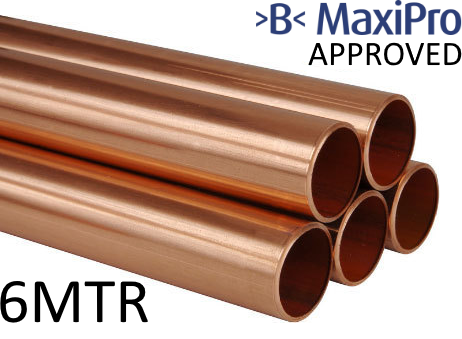Half Hard Copper Tube 1-3/8 6M 16SWG [MaxiPro Approved]