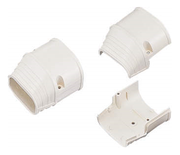 Inaba Denko 100mm Slimduct Duct End Ivory