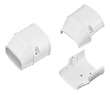 Inaba Denko 100mm Slimduct Duct End White
