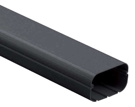 Inaba Denko 140mm Slimduct Trunking Black 2M