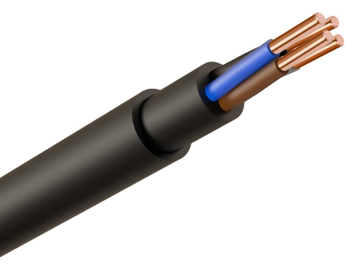 NYYJ Cable 2.5mm 4 Core Black E