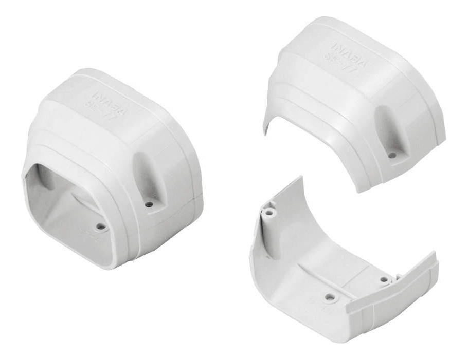 Inaba Denko 75mm Slimduct Duct End White