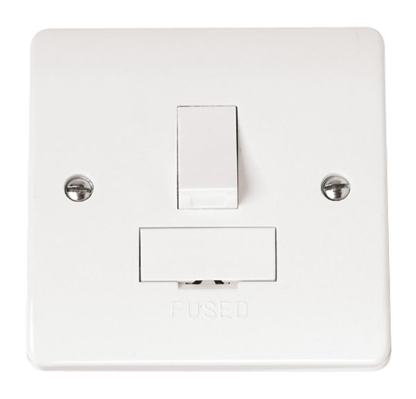 Click 13A Switched Fused Spur White